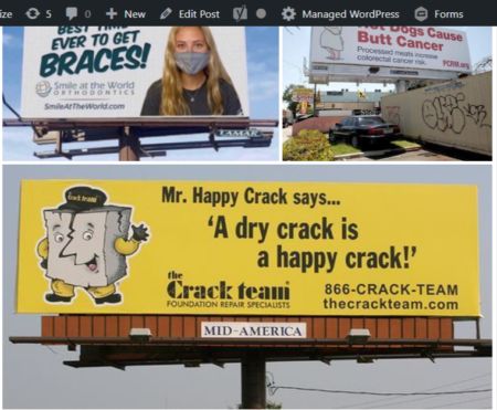 Domain Names Featured On BillBoards