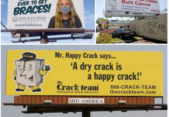 Domain Names Featured On BillBoards